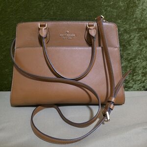Kate Spade Medium Madison Brown Leather Tote Bag